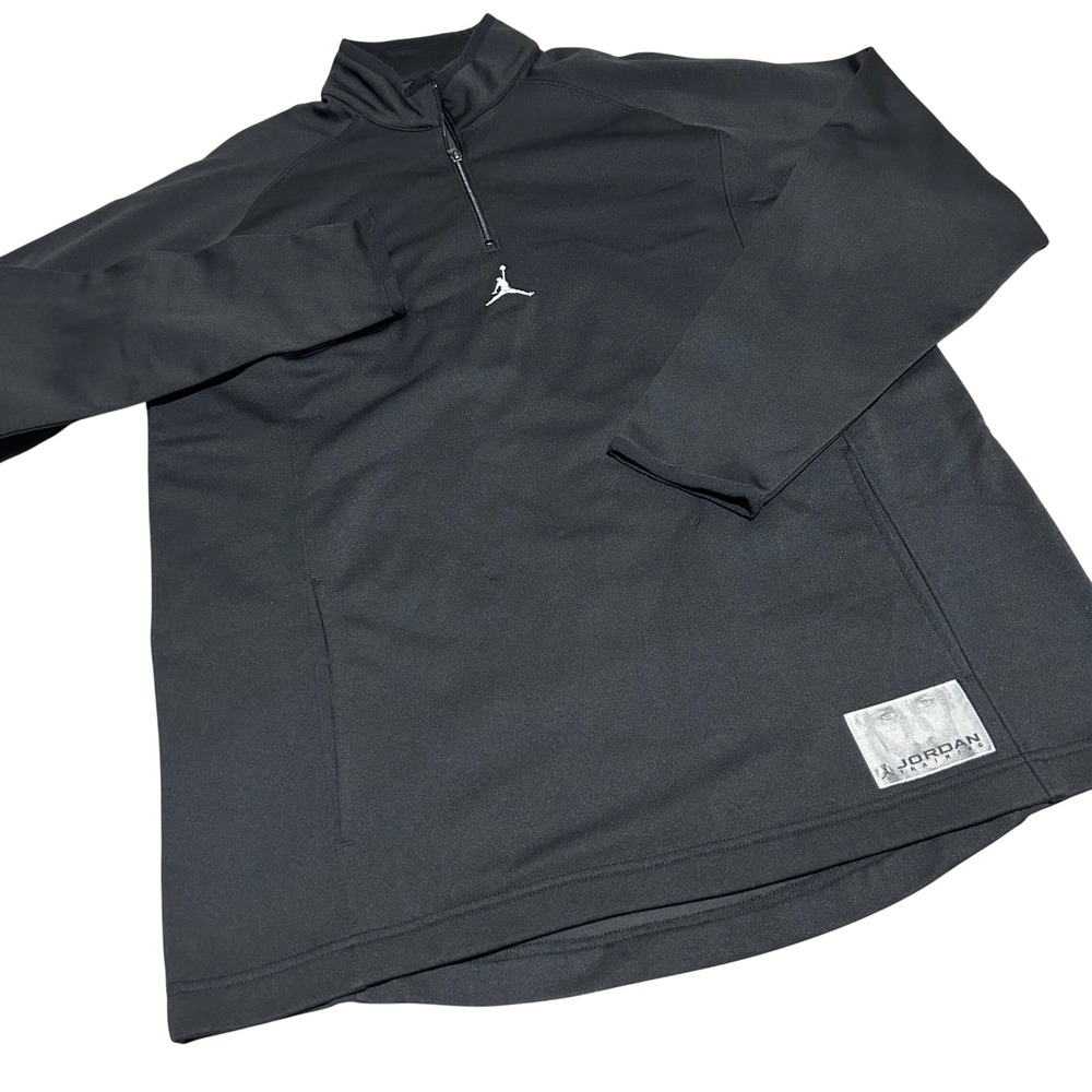 Jordan Training Quarter Zip Pullover Mens XL Black Jumpman Athletic Top